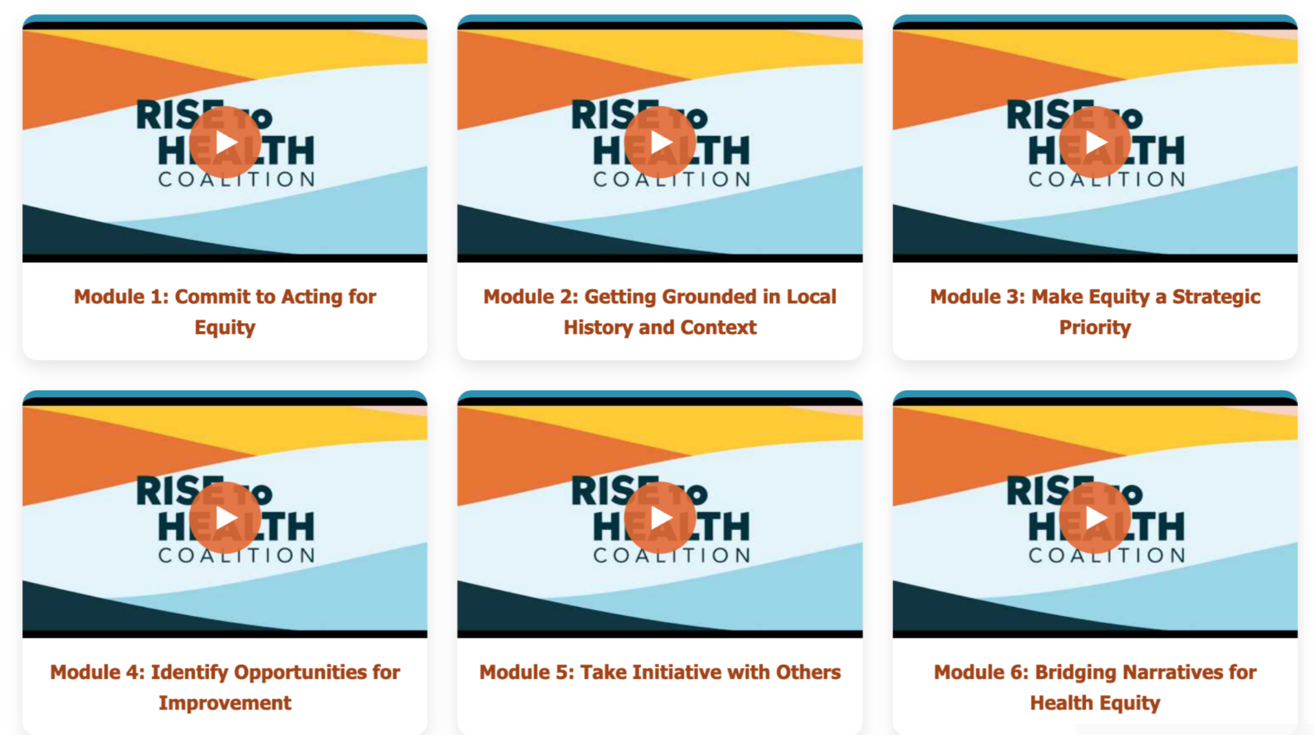 Rise to Health Coalition Video Series